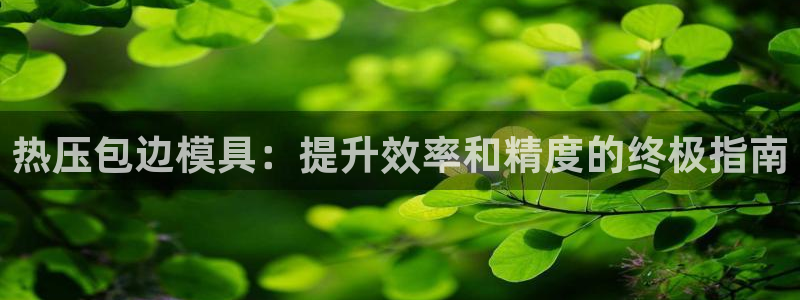 易倍纤价格：热压包边模具：提升效率和精度的终极指南